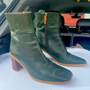 ALOHAS West - Forest Green 100% leather Made in Spain boots